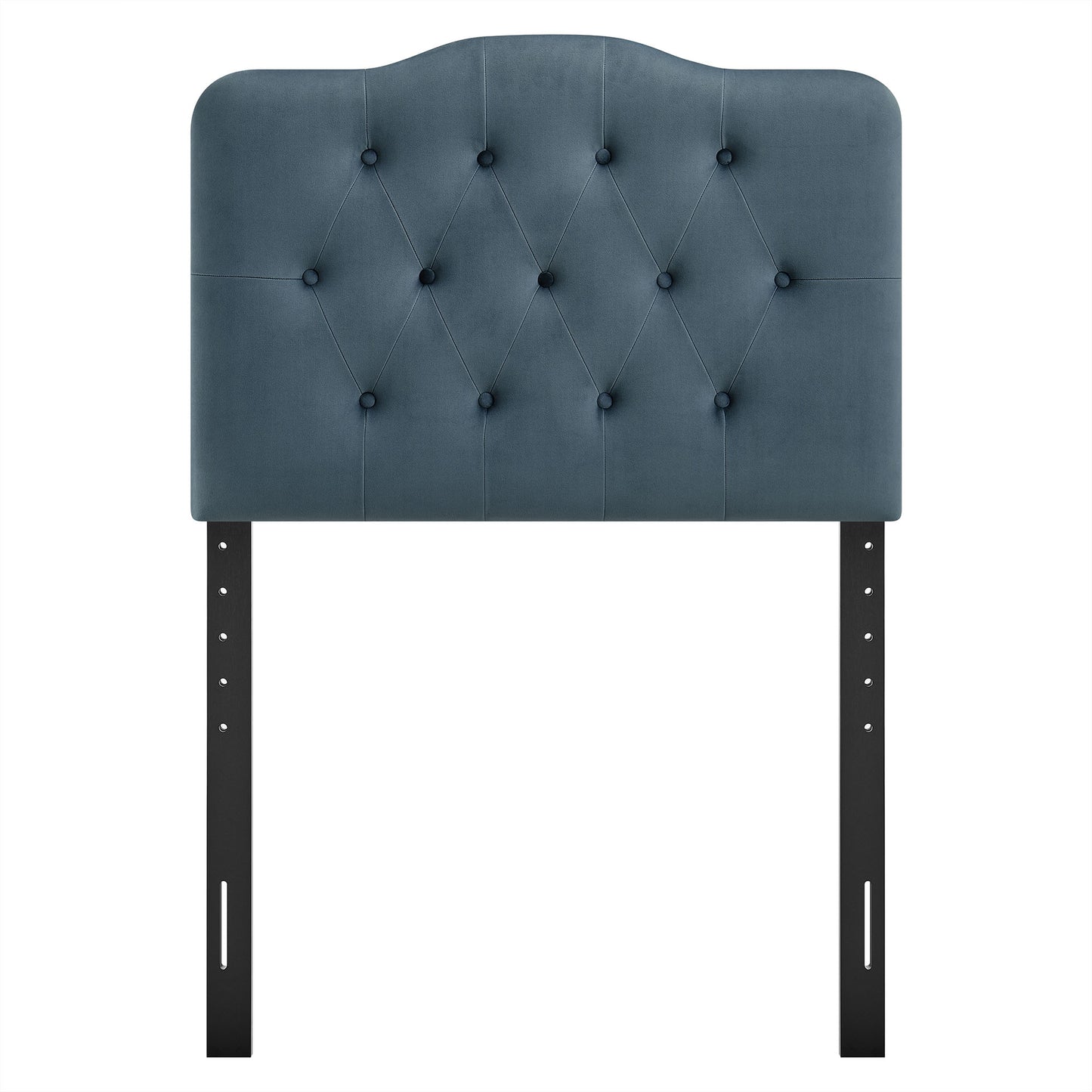 Sage Stain-Resistant Performance Velvet Twin Headboard in Cadet Blue