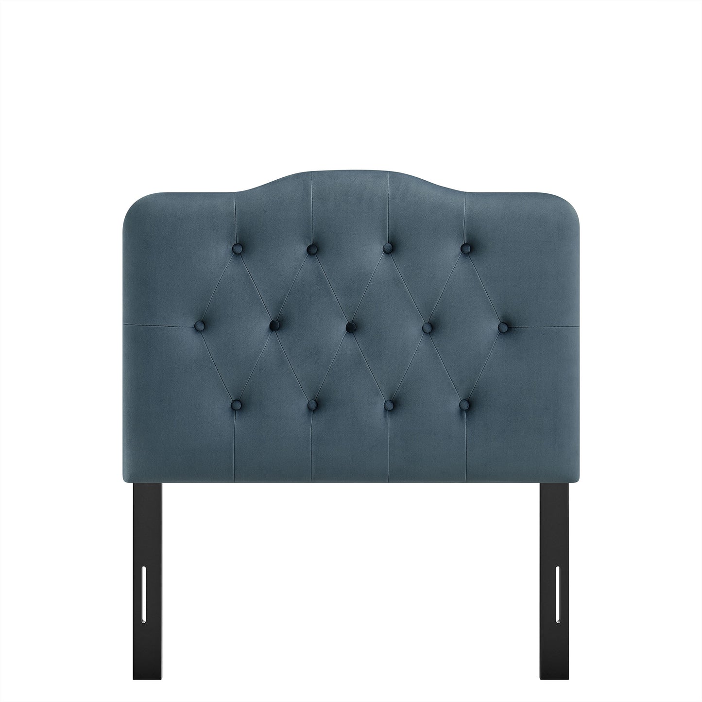 Sage Stain-Resistant Performance Velvet Twin Headboard in Cadet Blue