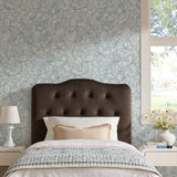 Sage Stain-Resistant Performance Velvet Twin Headboard in Chocolate Brown