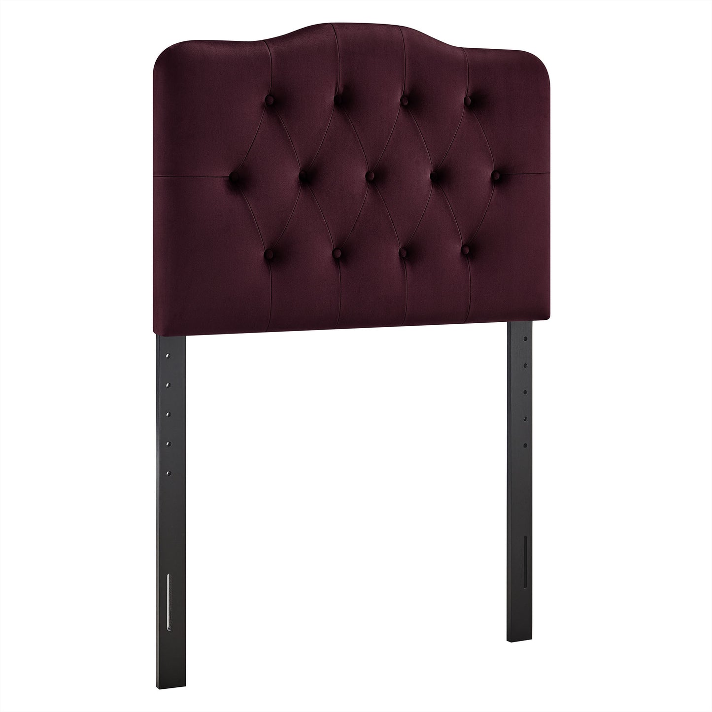 Sage Stain-Resistant Performance Velvet Twin Headboard in Mulberry