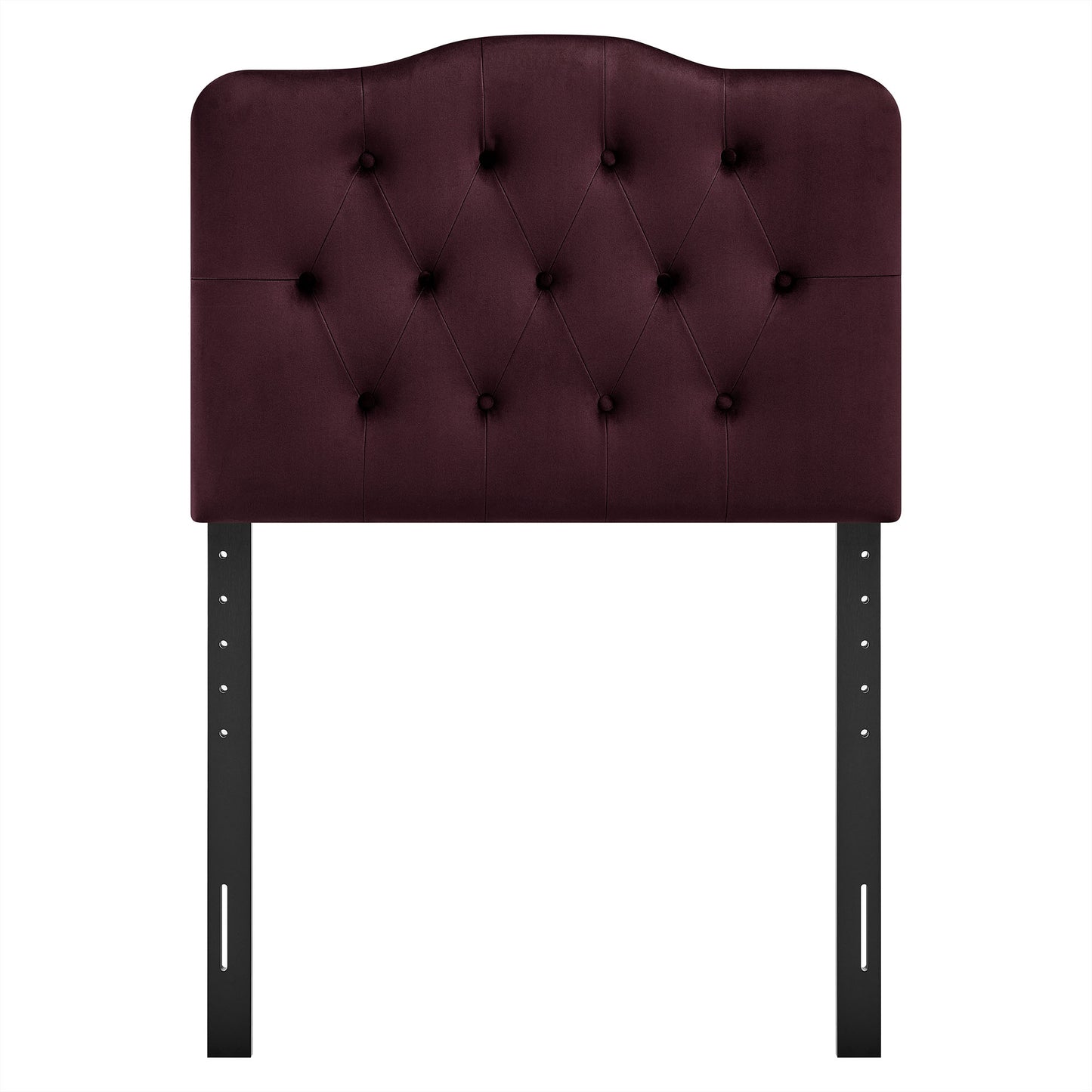 Sage Stain-Resistant Performance Velvet Twin Headboard in Mulberry