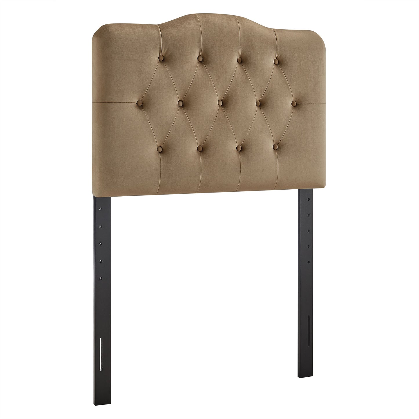 Sage Stain-Resistant Performance Velvet Twin Headboard in Taupe