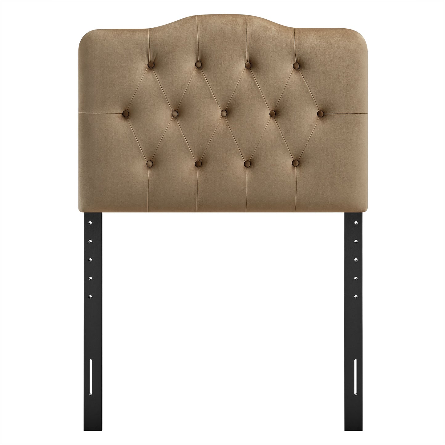 Sage Stain-Resistant Performance Velvet Twin Headboard in Taupe