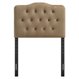 Sage Stain-Resistant Performance Velvet Twin Headboard in Taupe