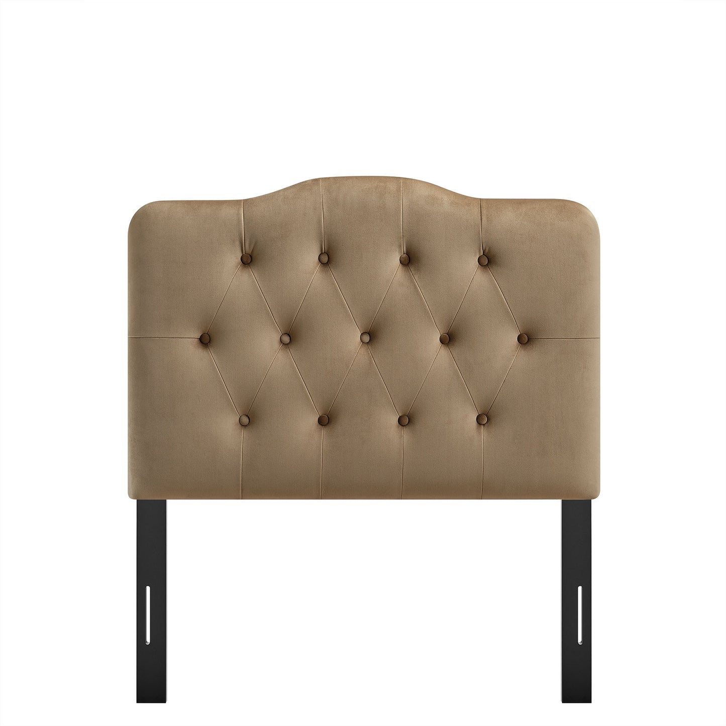 Sage Stain-Resistant Performance Velvet Twin Headboard in Taupe