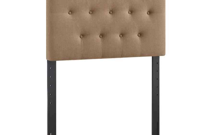 Sage Premium Linen Blend Twin Headboard in Almond
