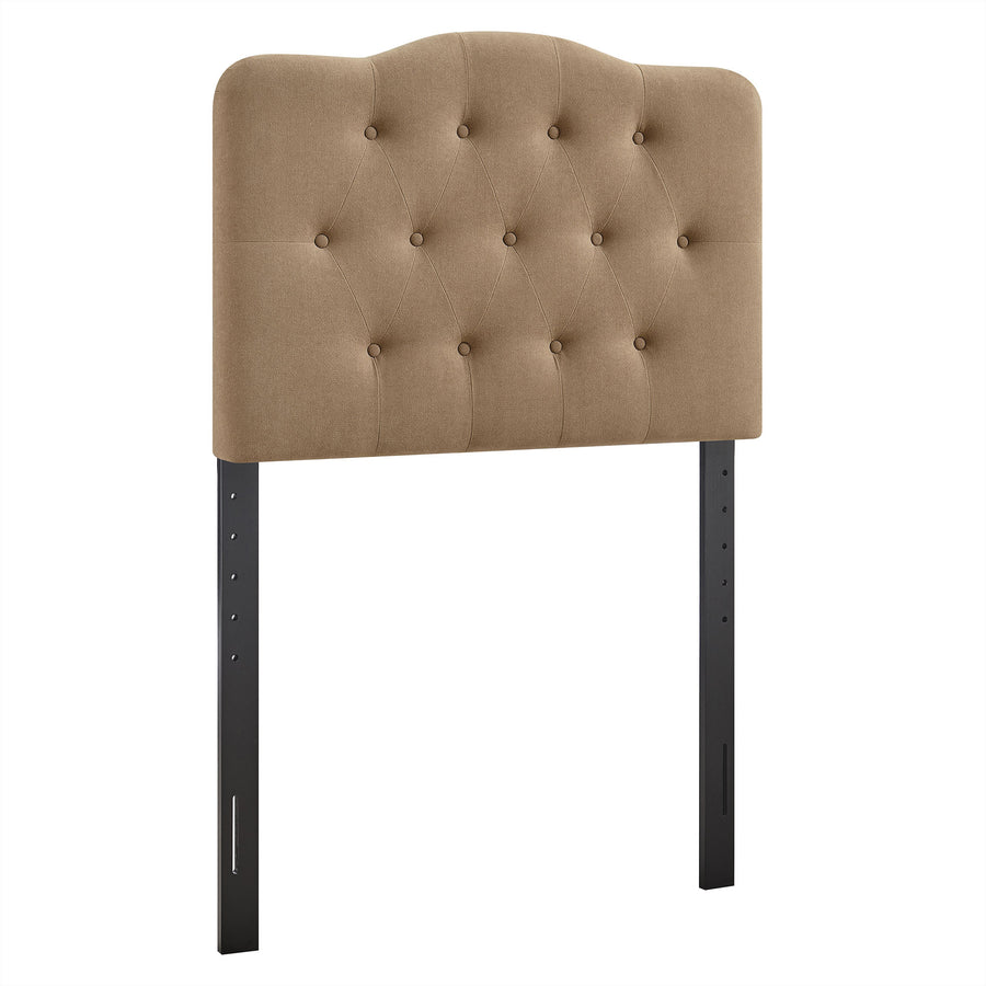 Sage Premium Linen Blend Twin Headboard in Almond