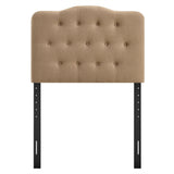 Sage Premium Linen Blend Twin Headboard in Almond