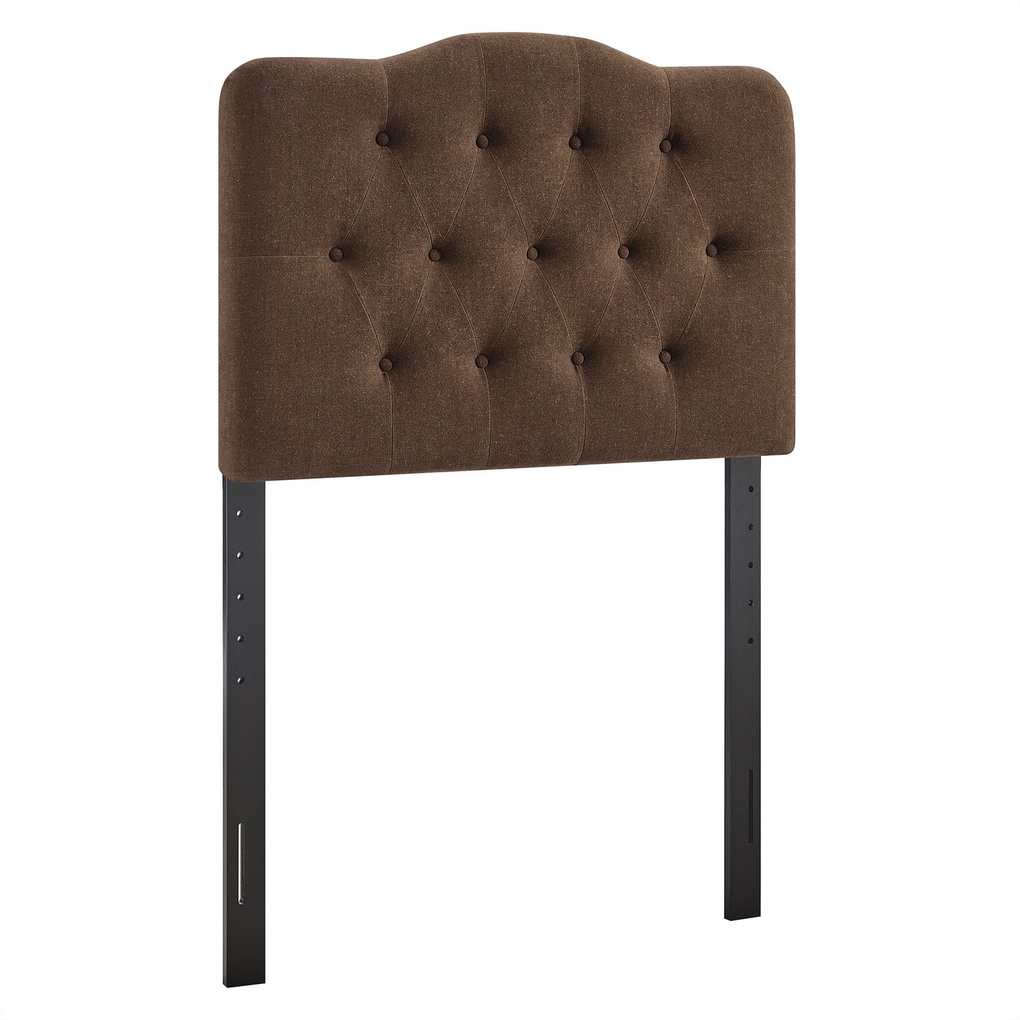 Sage Premium Linen Blend Twin Headboard in Cocoa