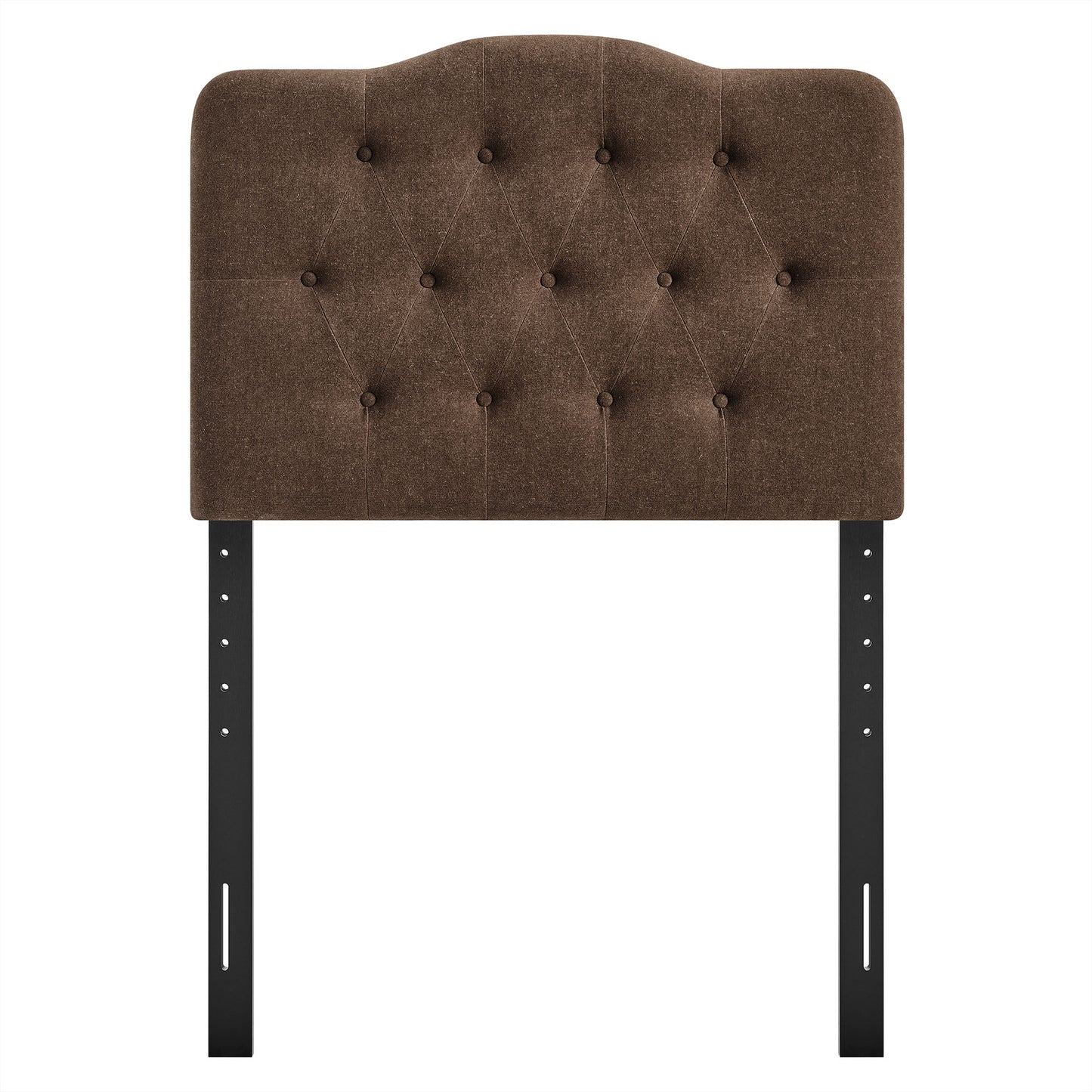 Sage Premium Linen Blend Twin Headboard in Cocoa