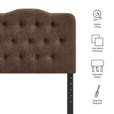 Sage Premium Linen Blend Twin Headboard in Cocoa