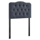 Sage Premium Linen Blend Twin Headboard in Denim