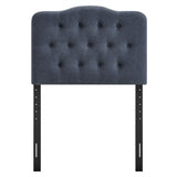 Sage Premium Linen Blend Twin Headboard in Denim