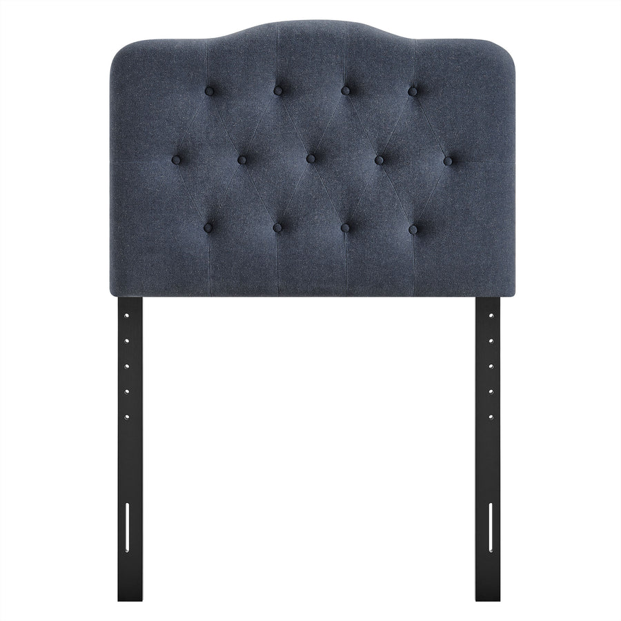 Sage Premium Linen Blend Twin Headboard in Denim