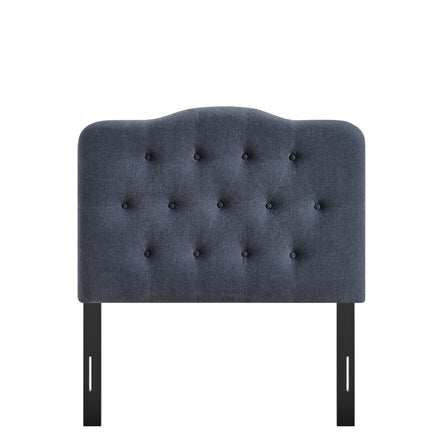 Annabel Premium Linen Blend Twin Headboard in Denim