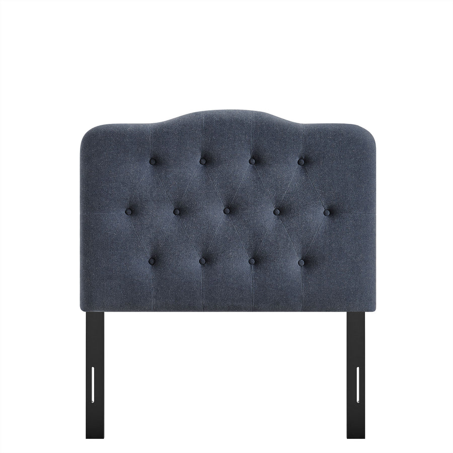 Sage Premium Linen Blend Twin Headboard in Denim