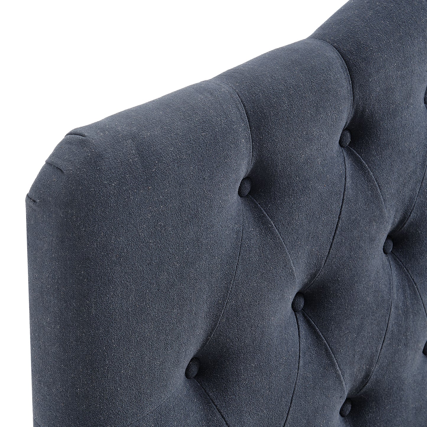 Sage Premium Linen Blend Twin Headboard in Denim
