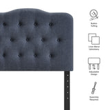 Sage Premium Linen Blend Twin Headboard in Denim