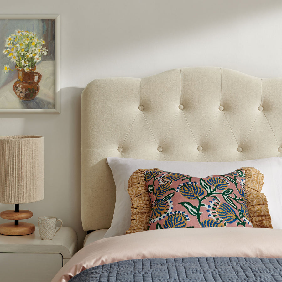 Sage Premium Linen Blend Twin Headboard in Linen