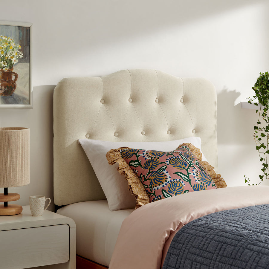 Sage Premium Linen Blend Twin Headboard in Linen