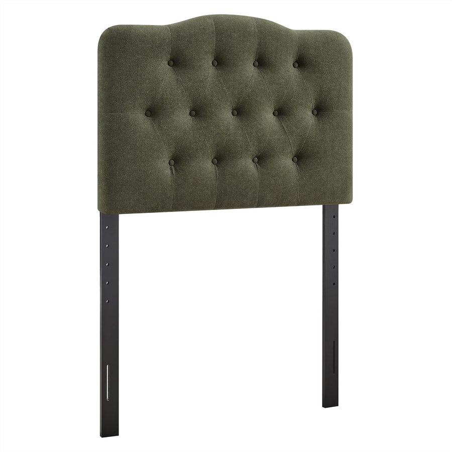Sage Premium Linen Blend Twin Headboard in Sage