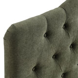Sage Premium Linen Blend Twin Headboard in Sage
