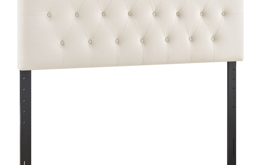 Sage Stain-Resistant Performance Velvet Full Headboard in Alabaster