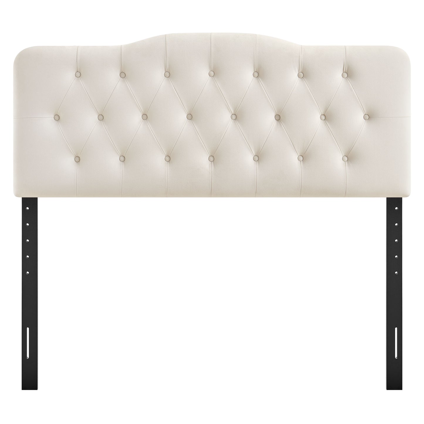 Sage Stain-Resistant Performance Velvet Full Headboard in Alabaster