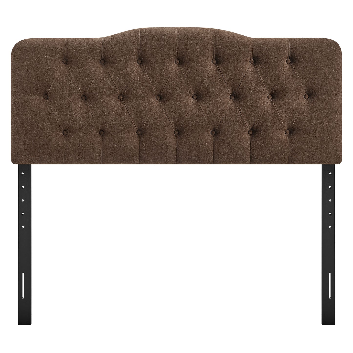 Sage Premium Linen Blend Full Headboard in Cocoa