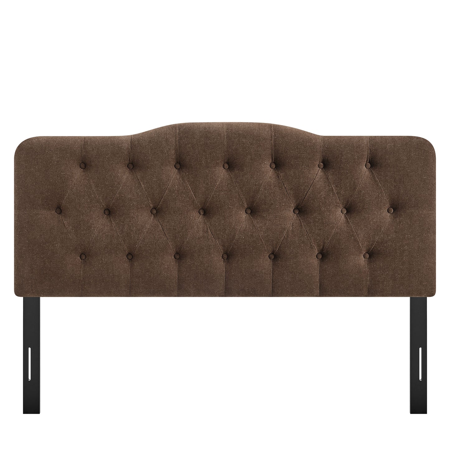 Sage Premium Linen Blend Full Headboard in Cocoa