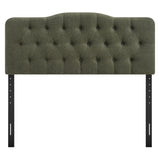 Sage Premium Linen Blend Full Headboard in Sage