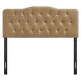 Sage Vegan Leather Full Headboard in Toast