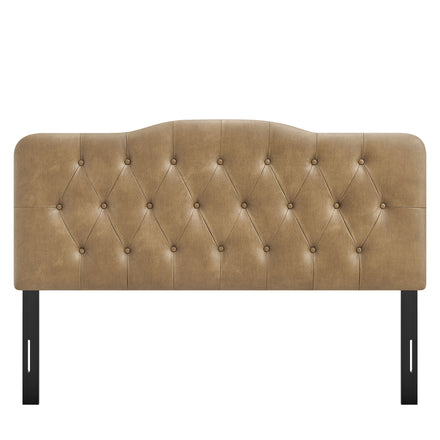 Annabel Vegan Leather Full Headboard in Toast