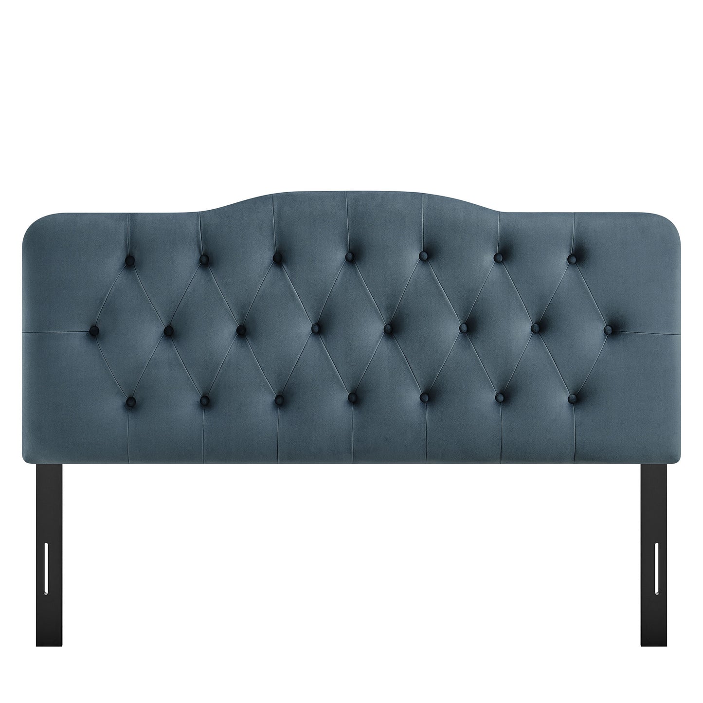 Sage Stain-Resistant Performance Velvet Queen Headboard in Cadet Blue