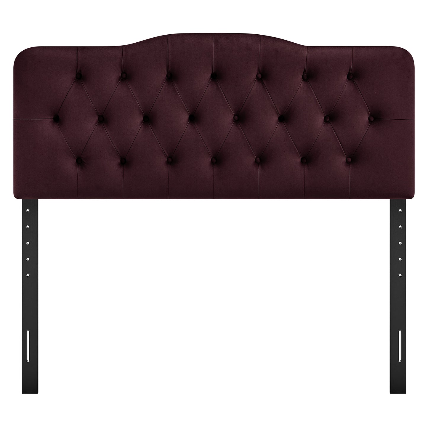 Sage Stain-Resistant Performance Velvet Queen Headboard in Mulberry