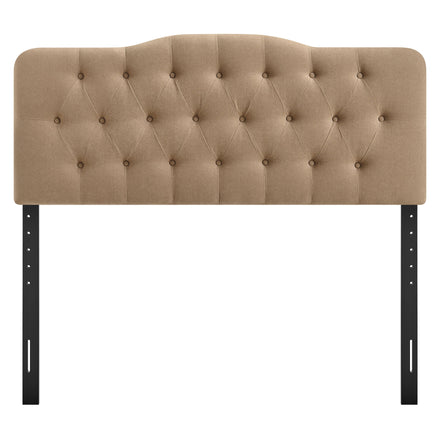 Annabel Premium Linen Blend Queen Headboard in Almond