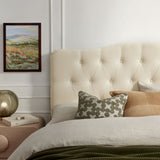 Sage Premium Linen Blend Queen Headboard in Linen