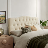 Sage Premium Linen Blend Queen Headboard in Linen