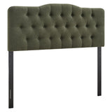 Sage Premium Linen Blend Queen Headboard in Sage