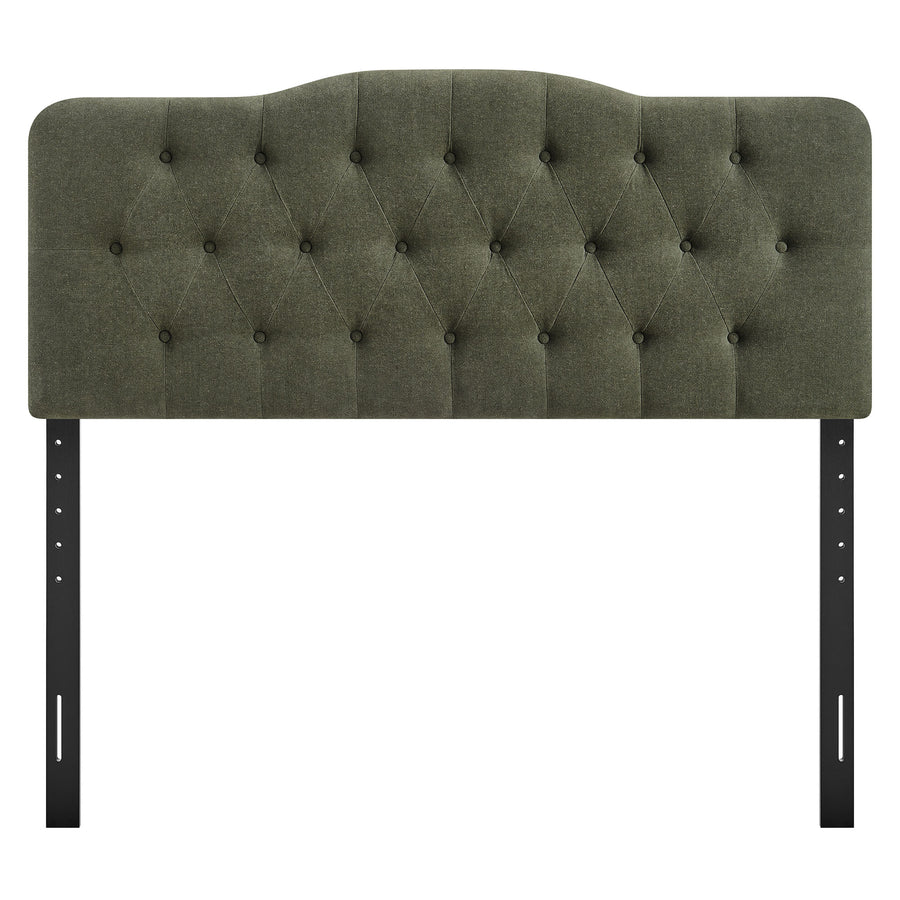 Sage Premium Linen Blend Queen Headboard in Sage
