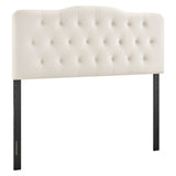 Sage Stain-Resistant Performance Velvet King Headboard in Alabaster
