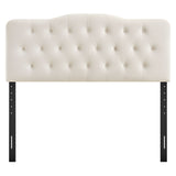 Sage Stain-Resistant Performance Velvet King Headboard in Alabaster