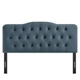 Sage Stain-Resistant Performance Velvet King Headboard in Cadet Blue