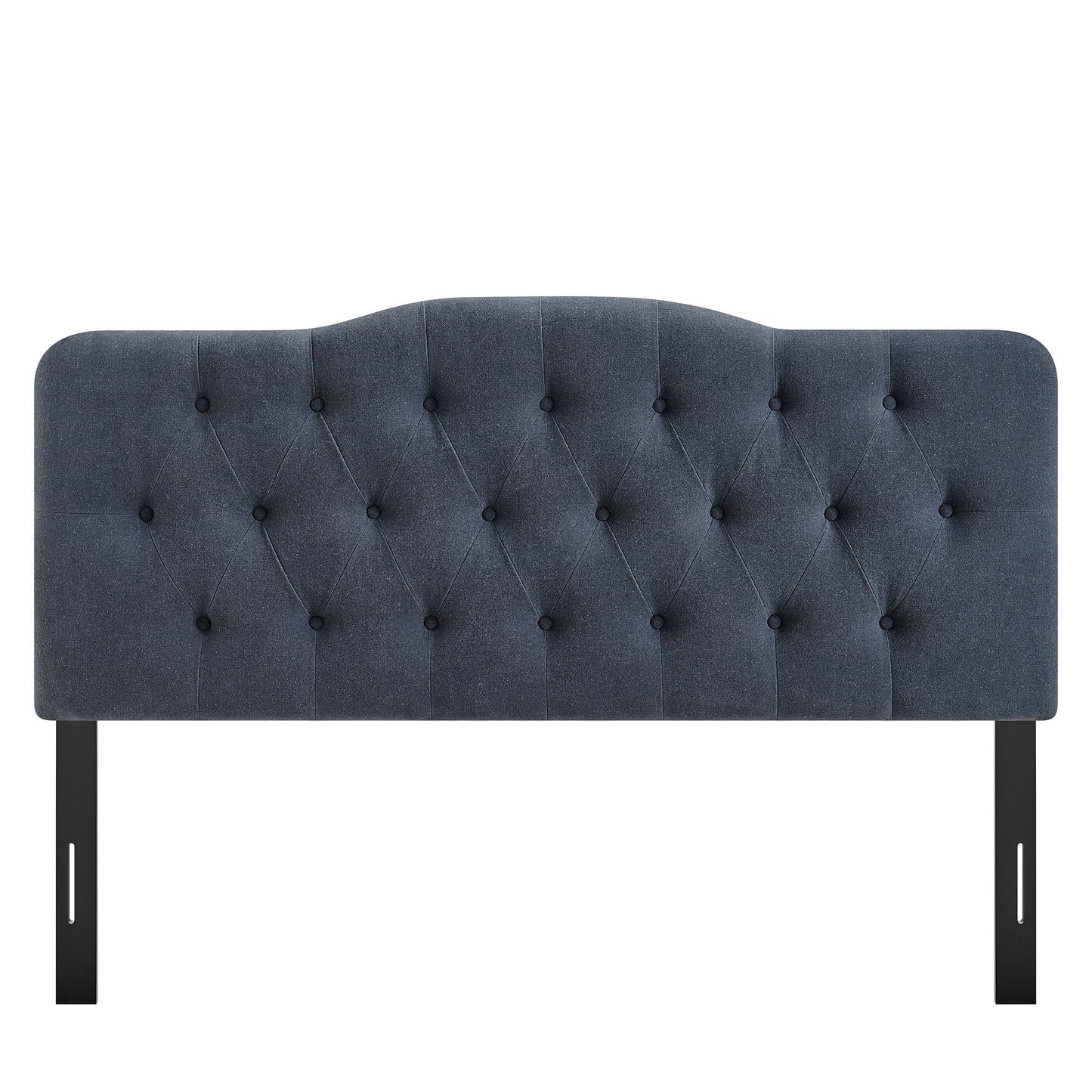 Sage Premium Linen Blend King Headboard in Denim