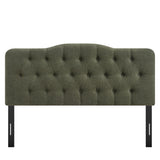 Sage Premium Linen Blend King Headboard in Sage