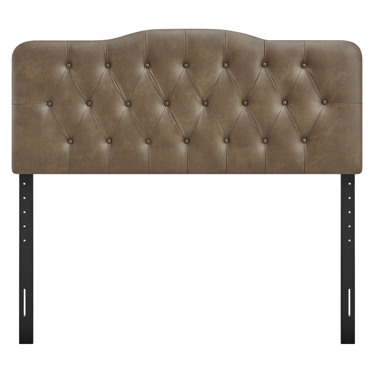 Sage Vegan Leather King Headboard in Mushroom