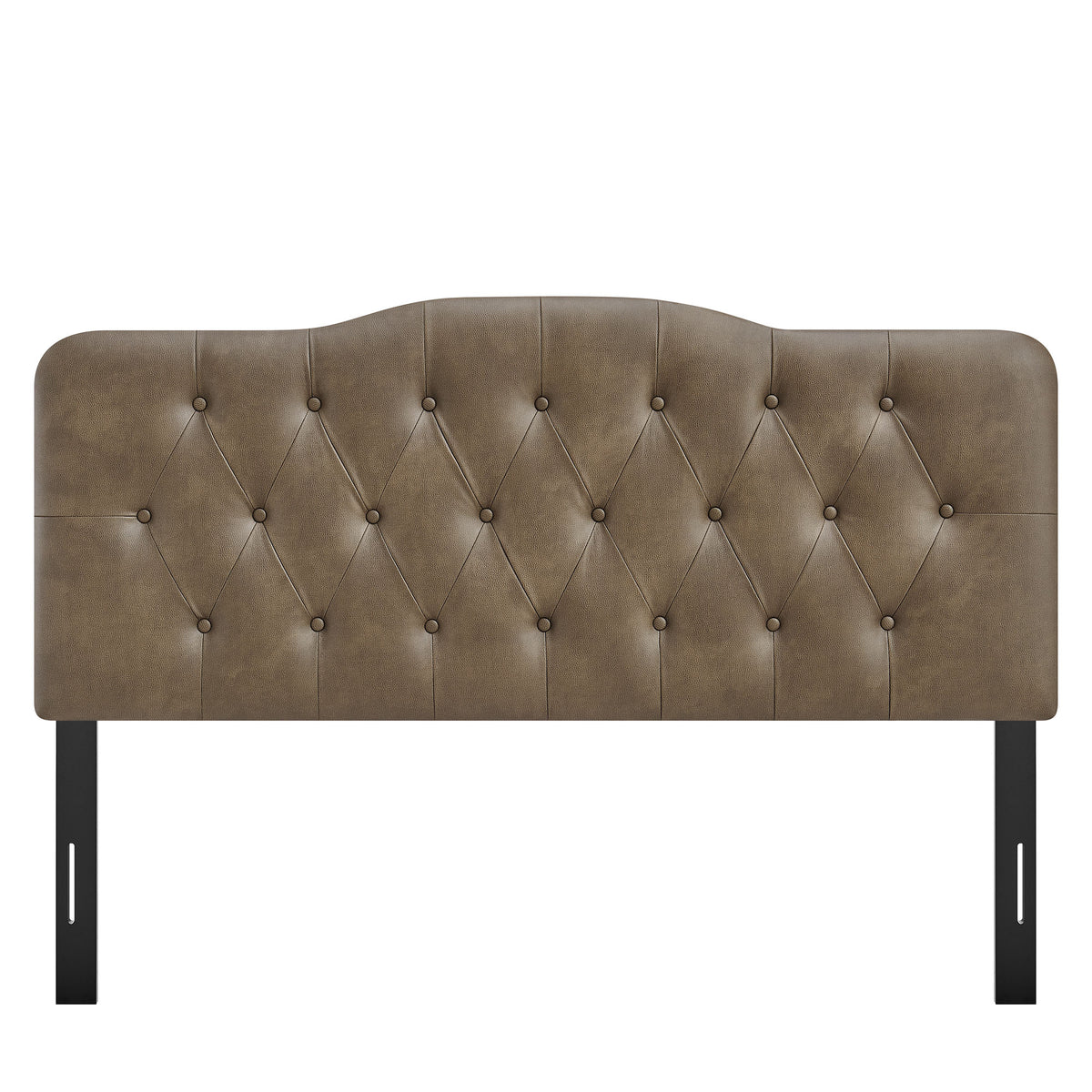 Sage Vegan Leather King Headboard in Mushroom