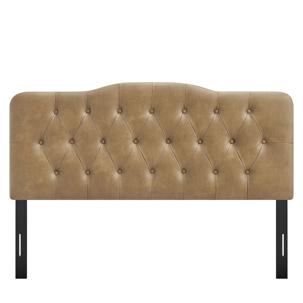 Sage Vegan Leather King Headboard in Toast