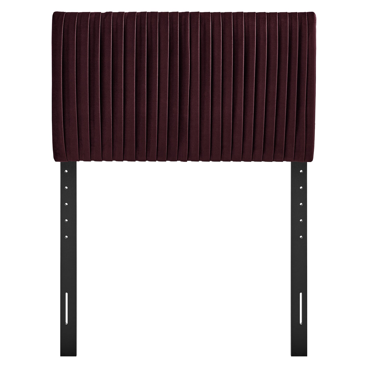 Mira Stain-Resistant Performance Velvet Twin Headboard in Mulberry