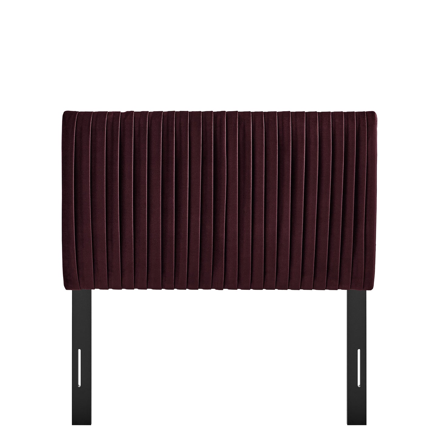 Mira Stain-Resistant Performance Velvet Twin Headboard in Mulberry